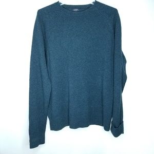 J Crew New York Sweater Mens Size L Large Green